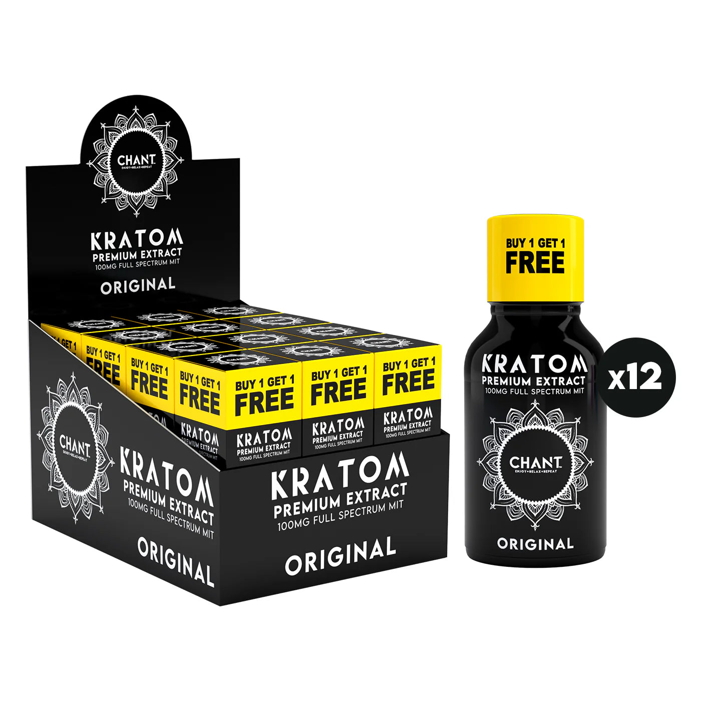 Chant Kratom Extract Original 100 MIT Buy 1 Get 1 FREE – 6 Ct