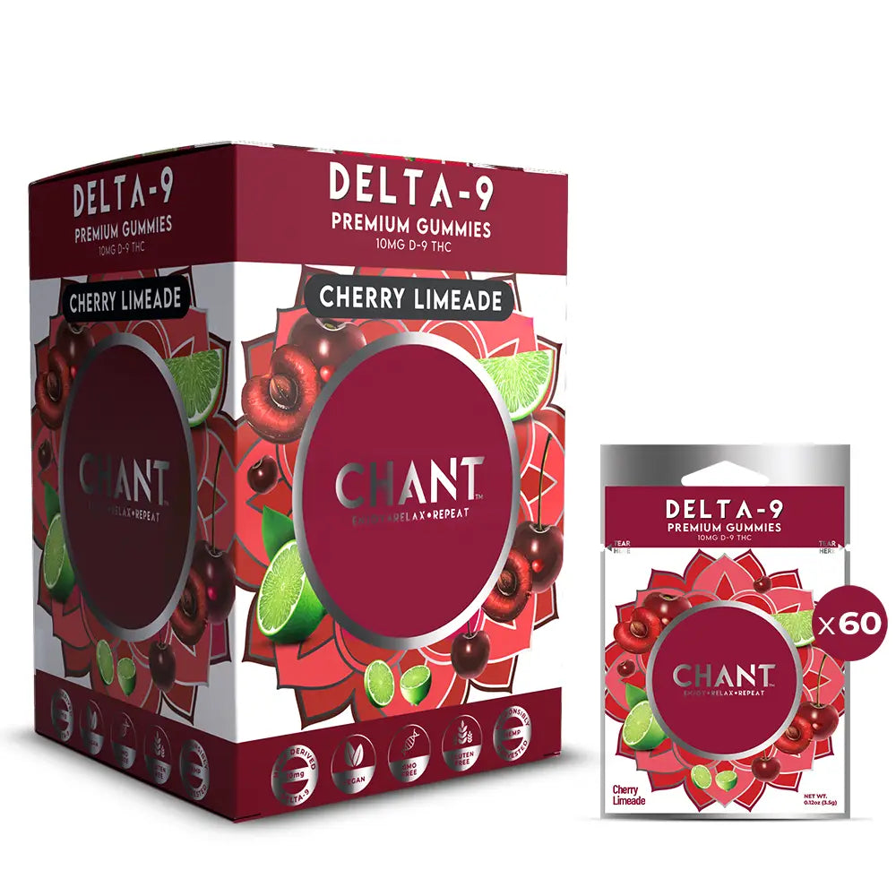 Chant Delta-9 THC Gummy Cherry Limeade Non-Prepriced – 60 Ct