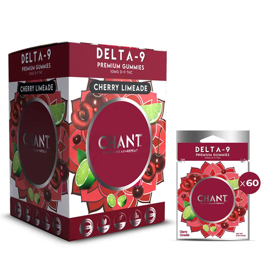 Chant Delta-9 THC Gummy Cherry Limeade Non-Prepriced – 60 Ct
